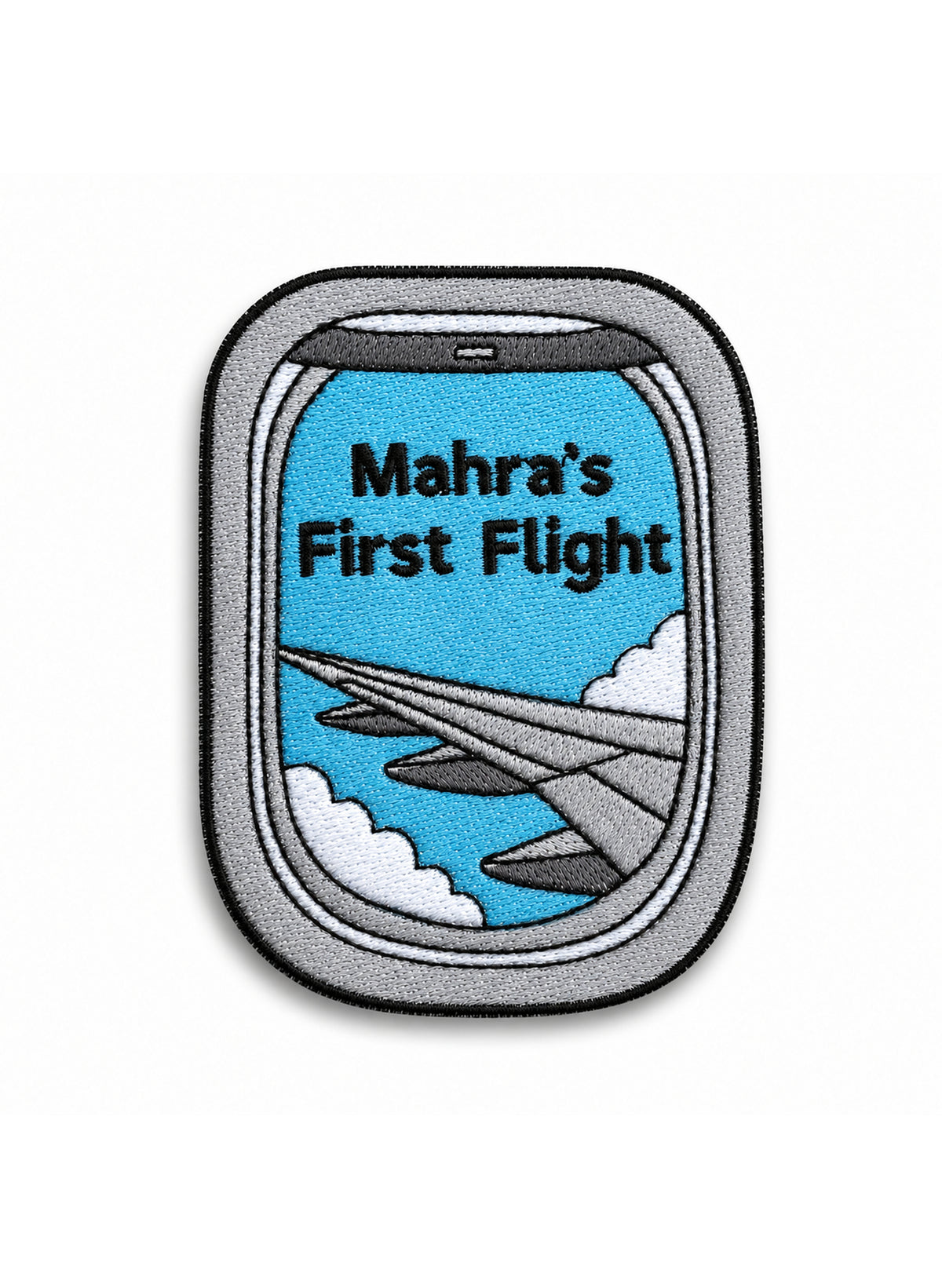 My First Flight Removable Baby & Kids Patch – Custom Name
