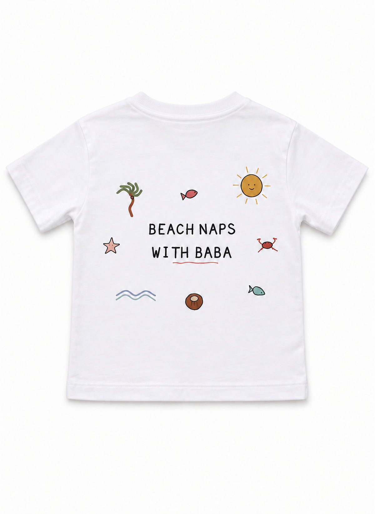 Beach Naps Printed Baby & Kids T-Shirt – Custom Name