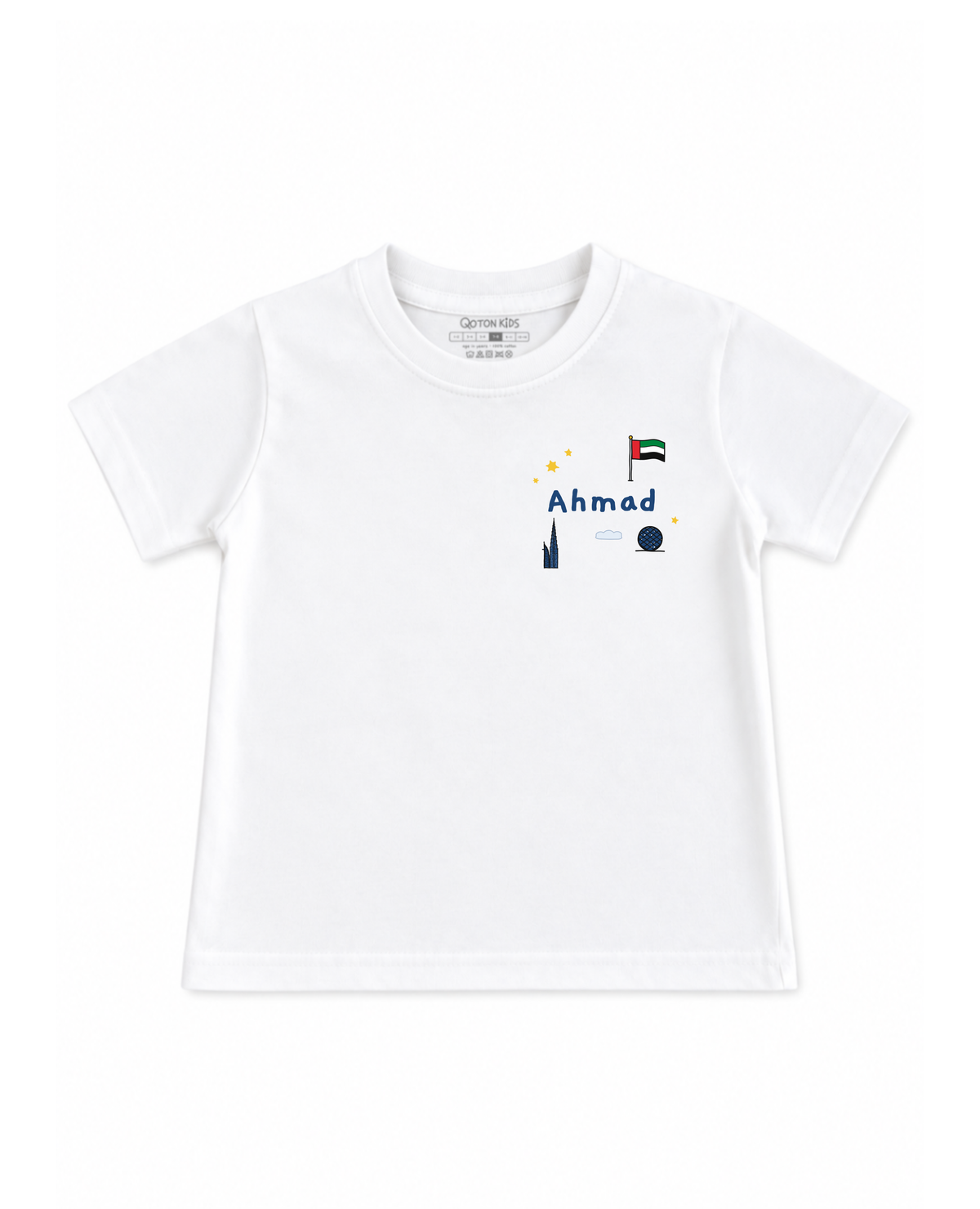 Flag Day Skyline Printed Babies & Kids T-Shirt – Custom Name