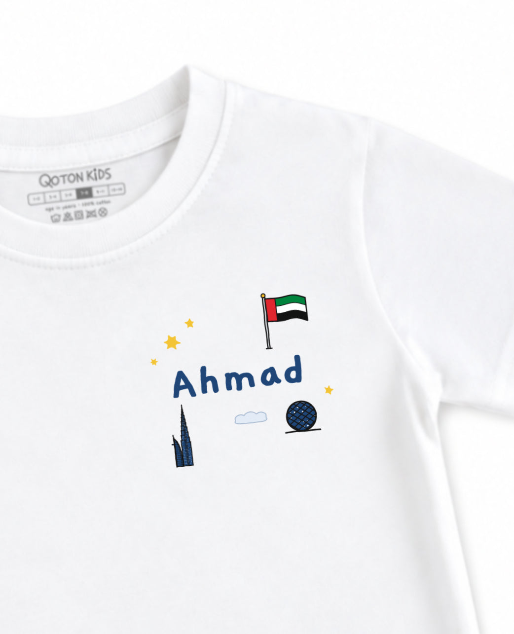 Flag Day Skyline Printed Babies & Kids T-Shirt – Custom Name