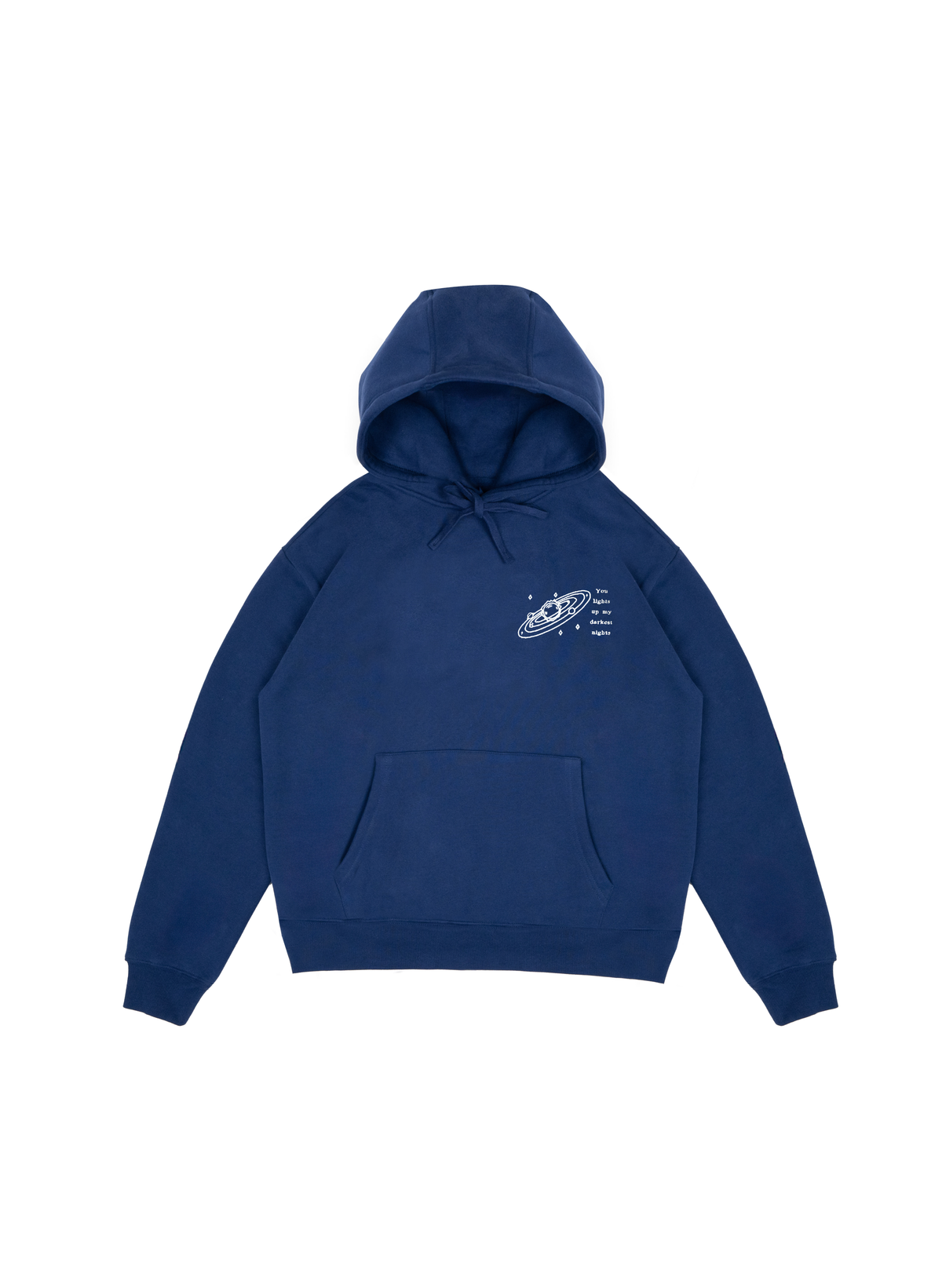 You Light Up My Darkest Nights Glow-In-The-Dark Embroidered Hoodie