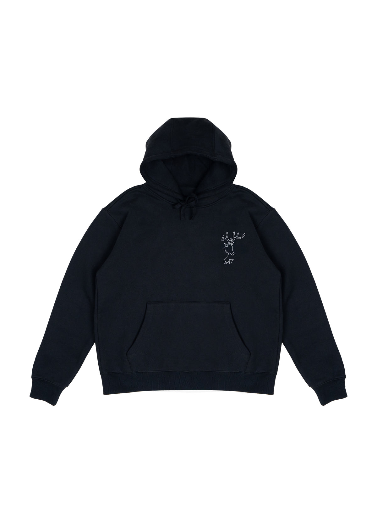 Deer Embroidered Hoodie – Custom Letters