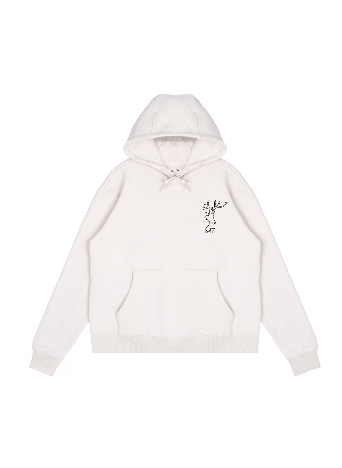 Deer Embroidered Hoodie – Custom Letters