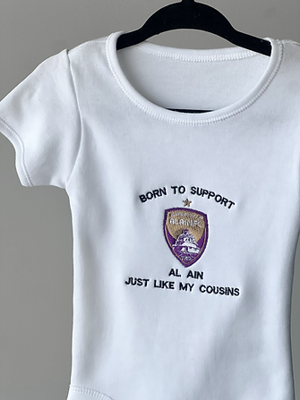 Al Ain FC Embroidered Short Sleeve Baby Overall