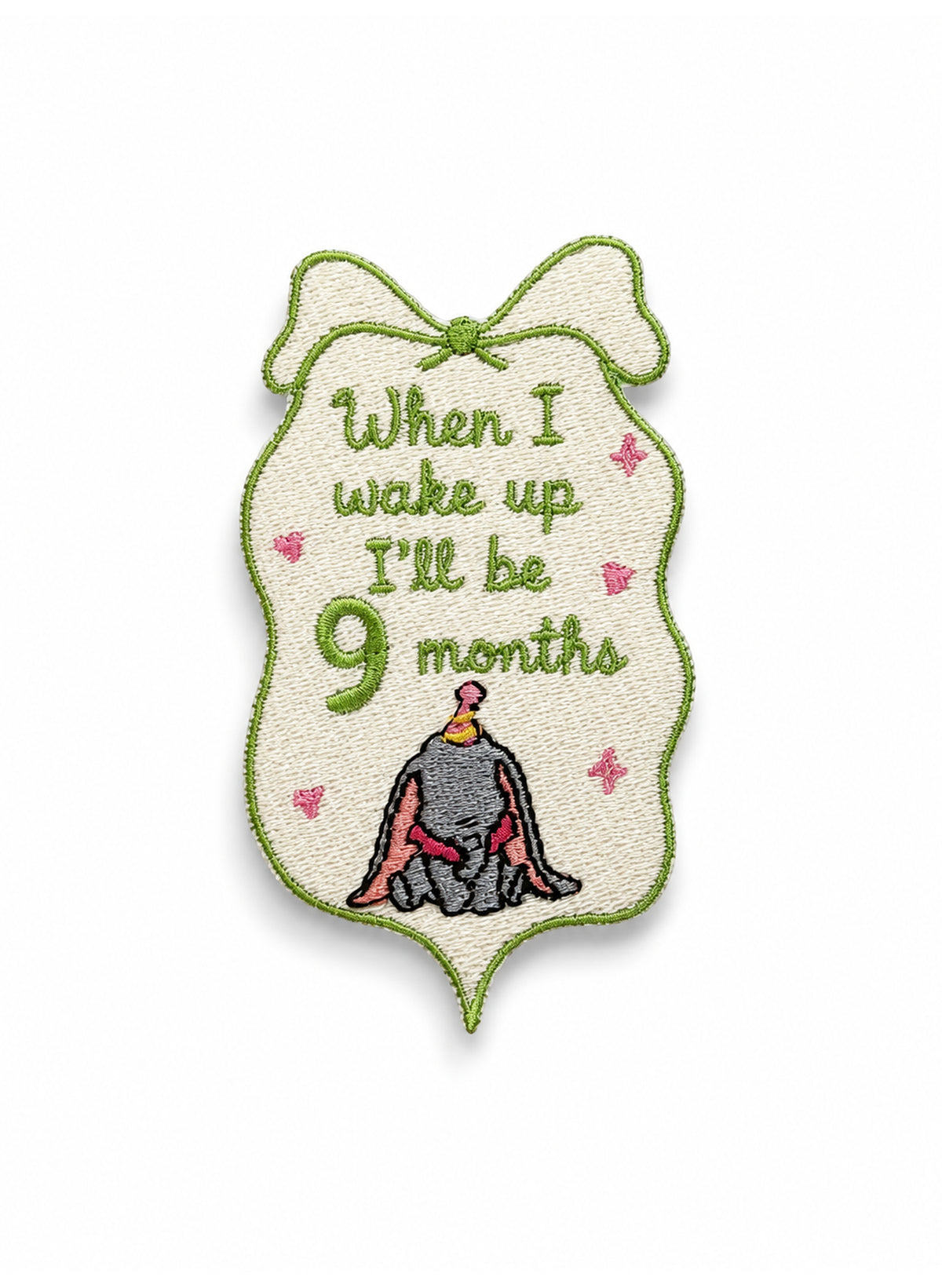 When I Wake Up Elephant Removable Baby & Kids Patch – Custom Month/Year